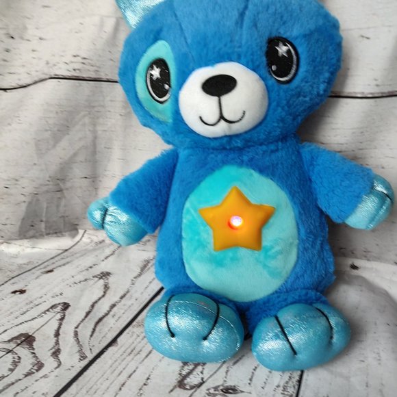 Star Belly Dream Lites Cuddly Puppy Blue Dog Plush Projection Lights Star Tested - Picture 5 of 9